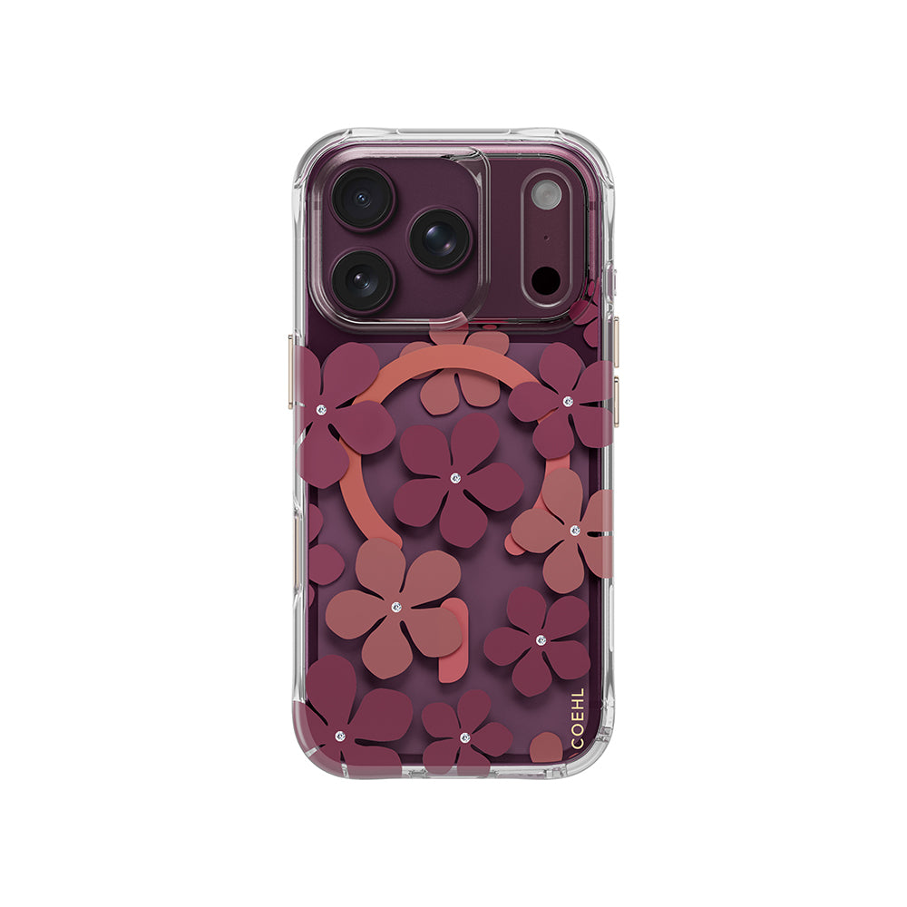 iPhone 18 Pro Max Kılıf M-safe Şarj Özellikli Çiçekli Tasarım Coehl Mila Serisi Kılıf