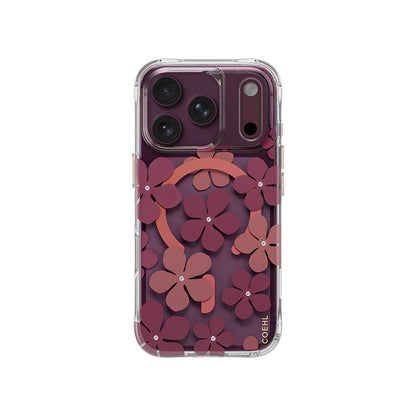 iPhone 18 Pro Max Kılıf M-safe Şarj Özellikli Çiçekli Tasarım Coehl Mila Serisi Kılıf
