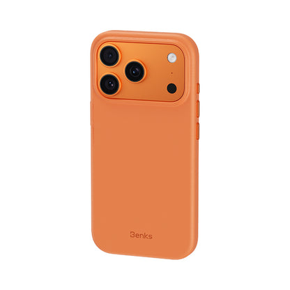 iPhone 18 Pro Max Kılıf M-safe Şarj Özellikli Çizilmeye Dayanıklı Benks VitaPro Serisi PU Deri Kılıf