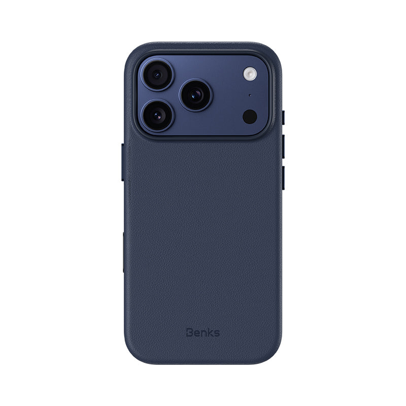 iPhone 18 Pro Max Kılıf M-safe Şarj Özellikli Çizilmeye Dayanıklı Benks VitaPro Serisi PU Deri Kılıf
