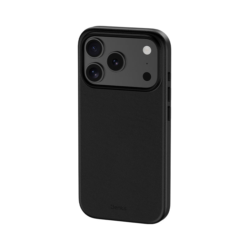 iPhone 18 Pro Max Kılıf M-safe Şarj Özellikli Çizilmeye Dayanıklı Benks VitaPro Serisi PU Deri Kılıf