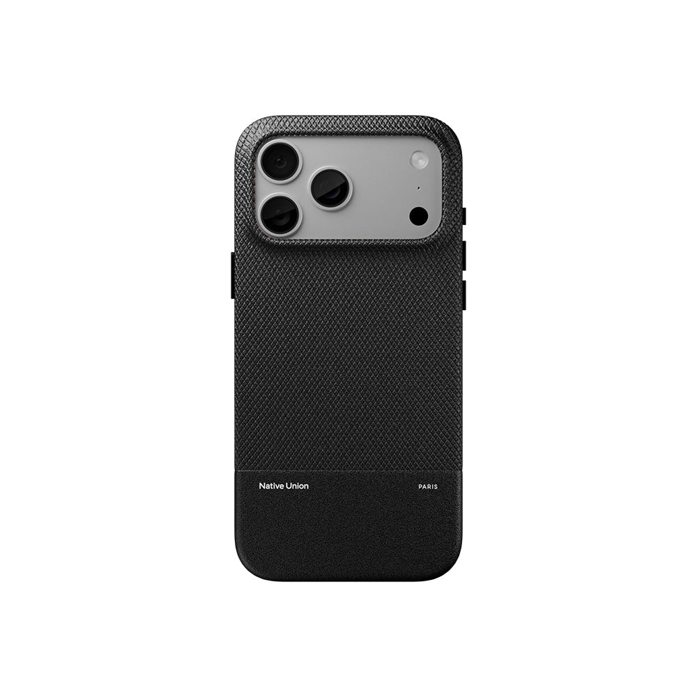 iPhone 18 Pro Max Kılıf M-safe Şarj Özellikli Deri Dokulu Native Union RE Classic Serisi Kılıf