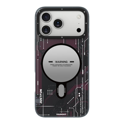 iPhone 18 Pro Max Kılıf M-safe Şarj Özellikli Kamera Denetim Butonlu Youngkit Technology Serisi Kılıf
