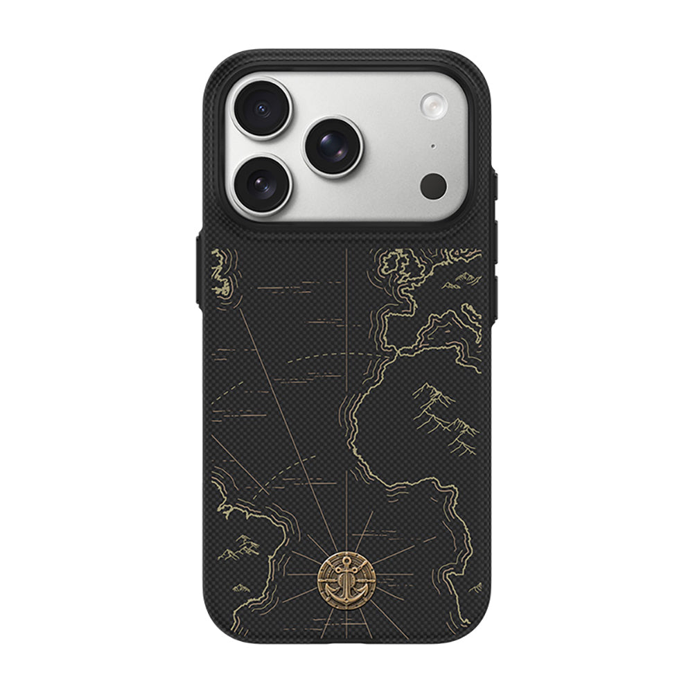 iPhone 18 Pro Max Kılıf M-safe Şarj Özellikli Karbon Fiber Tasarımlı Benks ArmorEdge Air Navigator Kevlar Kılıf