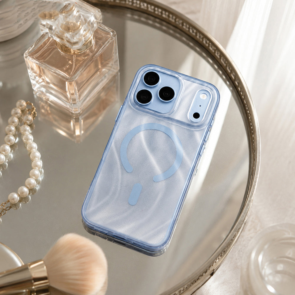 iPhone 18 Pro Max Kılıf M-safe Şarj Özellikli Mutural Glow Desert Serisi Kılıf