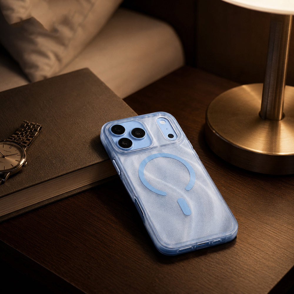 iPhone 18 Pro Max Kılıf M-safe Şarj Özellikli Mutural Glow Desert Serisi Kılıf