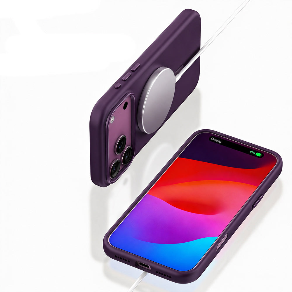 iPhone 18 Pro Max Kılıf M-safe Şarj Özellikli Mutural Pure Serisi Kılıf