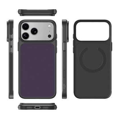 iPhone 18 Pro Max Kılıf M-Safe Şarj Özellikli PU Zore Paris Trexo Sert PC Kılıf