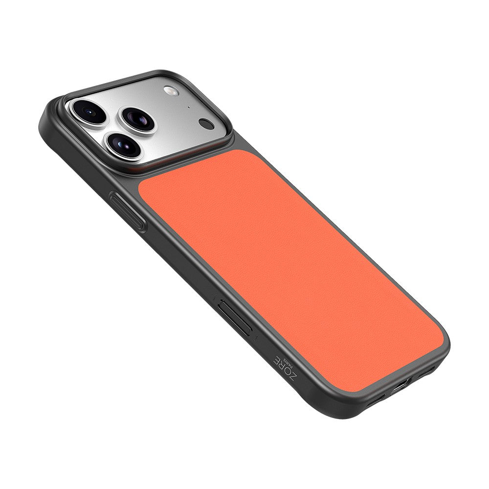 iPhone 18 Pro Max Kılıf M-Safe Şarj Özellikli PU Zore Paris Trexo Sert PC Kılıf