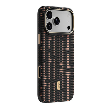 iPhone 18 Pro Max Kılıf M-safe Şarj Özellikli Raptic Aramid Dual Ultra Grid Serisi Karbon Kılıf