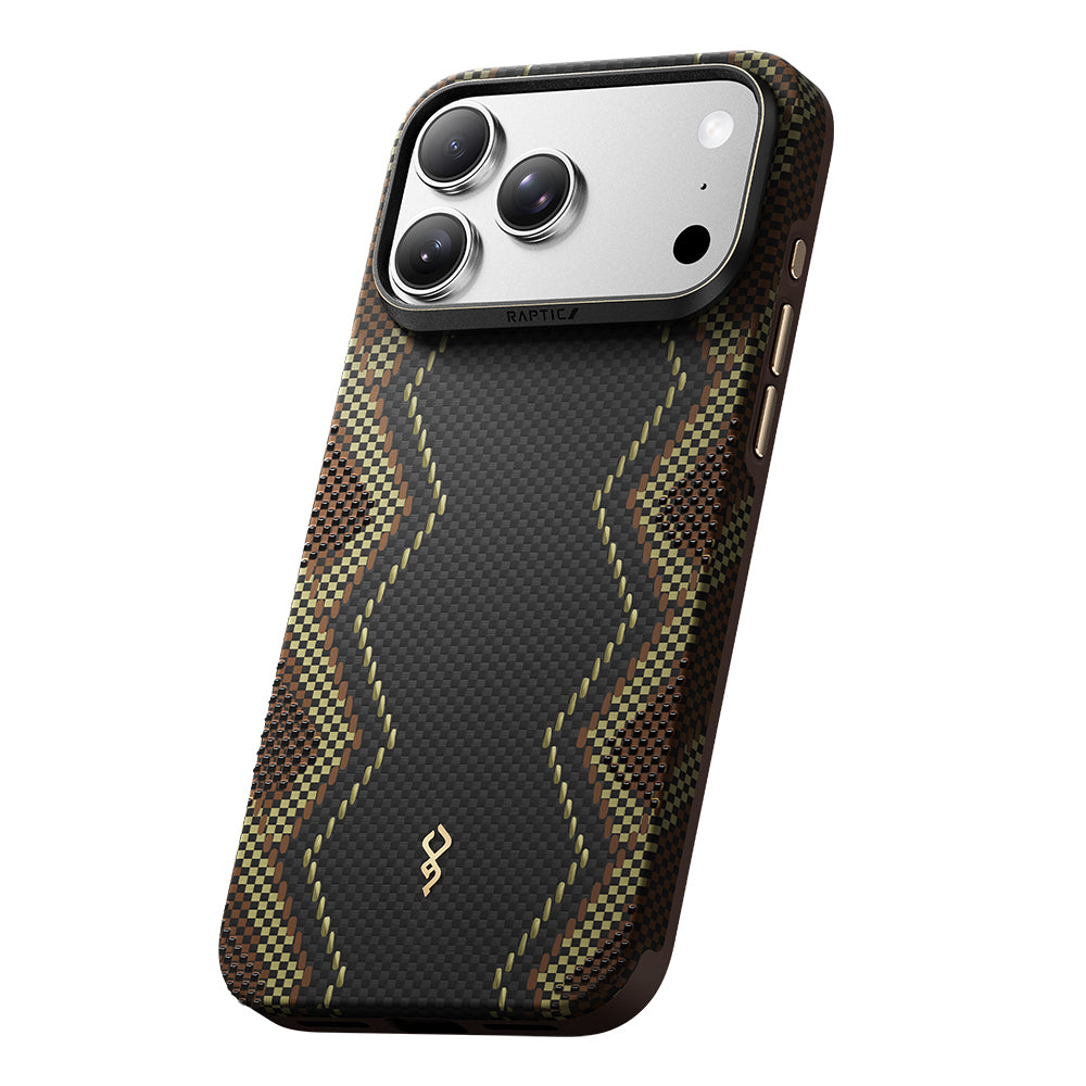 iPhone 18 Pro Max Kılıf M-safe Şarj Özellikli Raptic Aramid Dual Ultra Scepter Serisi Karbon Kılıf