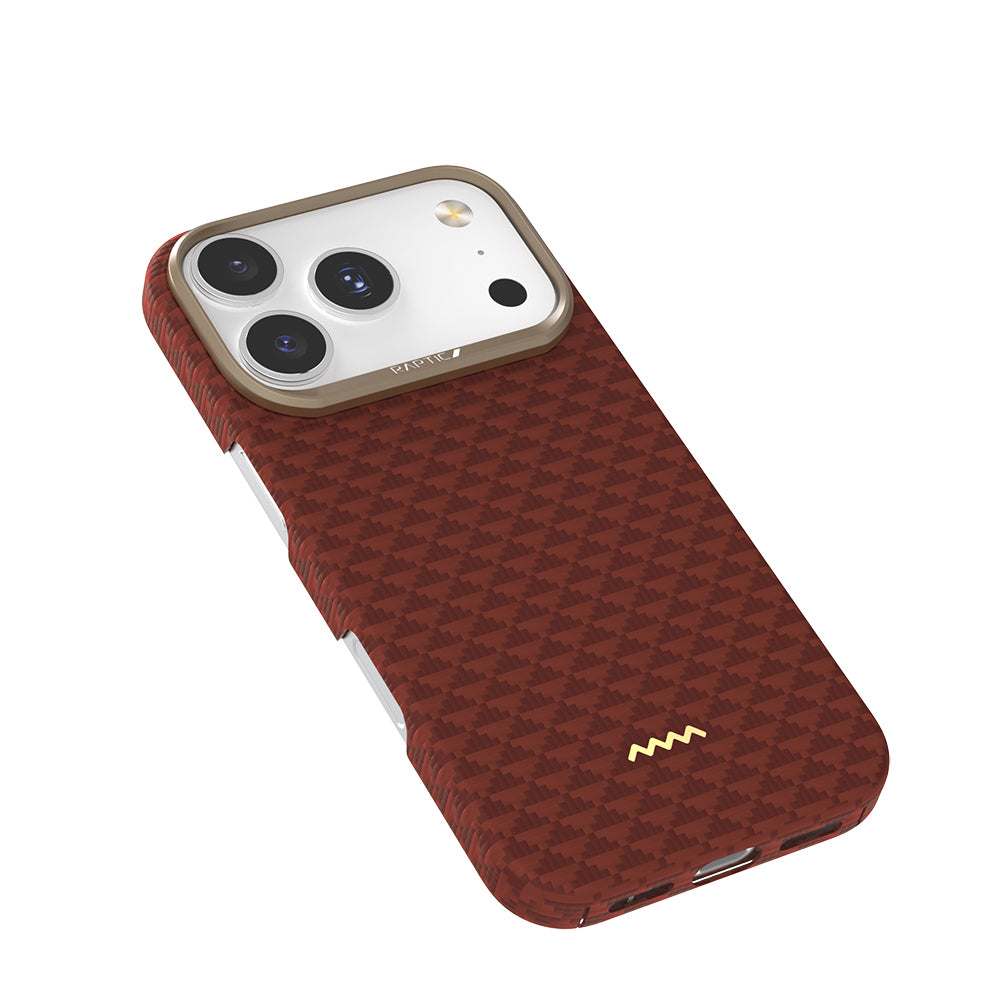 iPhone 18 Pro Max Kılıf M-safe Şarj Özellikli Raptic Aramid Skin Origin Serisi Karbon Kılıf