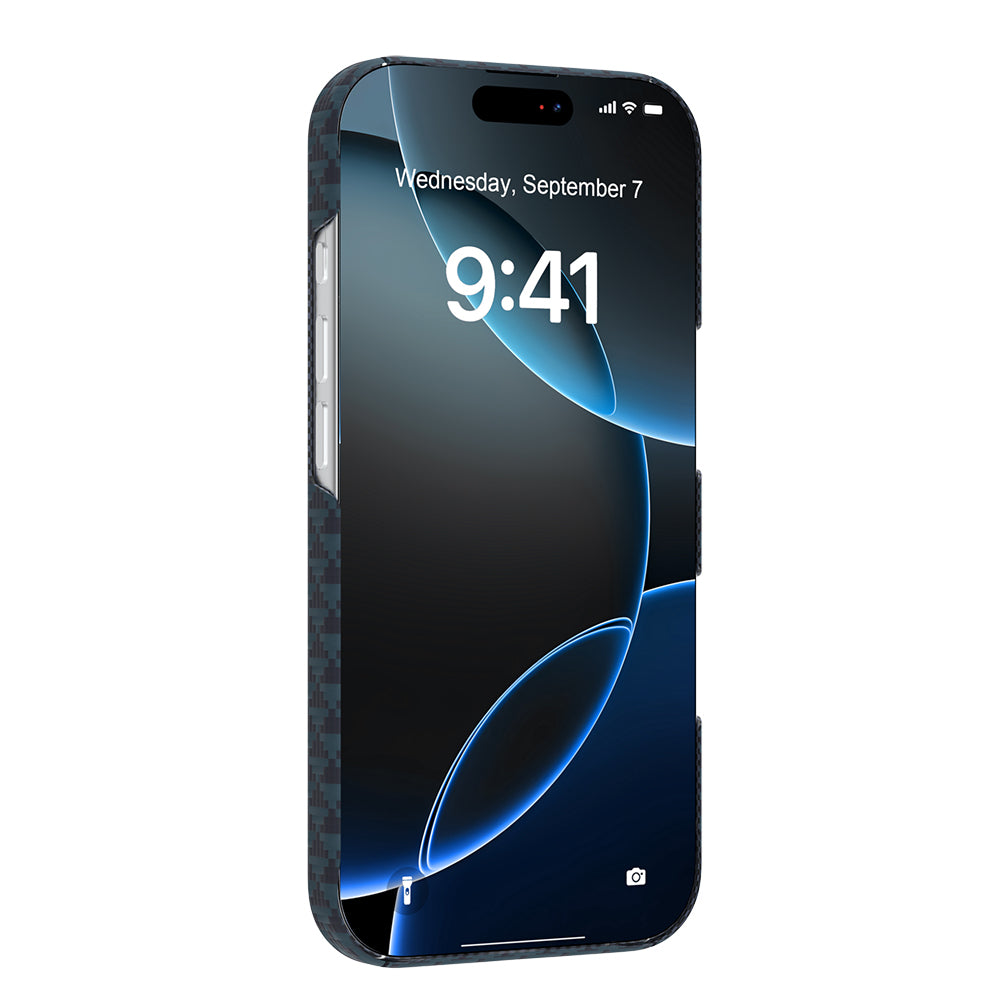 iPhone 18 Pro Max Kılıf M-safe Şarj Özellikli Raptic Aramid Skin Origin Serisi Karbon Kılıf