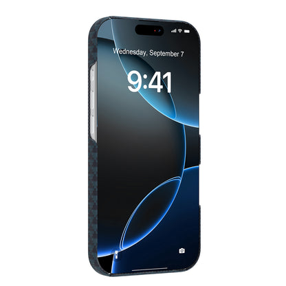 iPhone 18 Pro Max Kılıf M-safe Şarj Özellikli Raptic Aramid Skin Origin Serisi Karbon Kılıf
