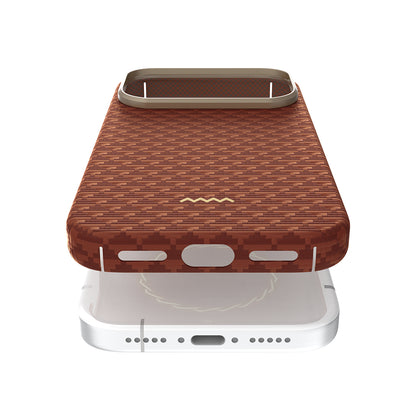 iPhone 18 Pro Max Kılıf M-safe Şarj Özellikli Raptic Aramid Skin Origin Serisi Karbon Kılıf