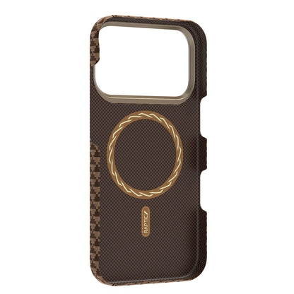 iPhone 18 Pro Max Kılıf M-safe Şarj Özellikli Raptic Aramid Skin Origin Serisi Karbon Kılıf