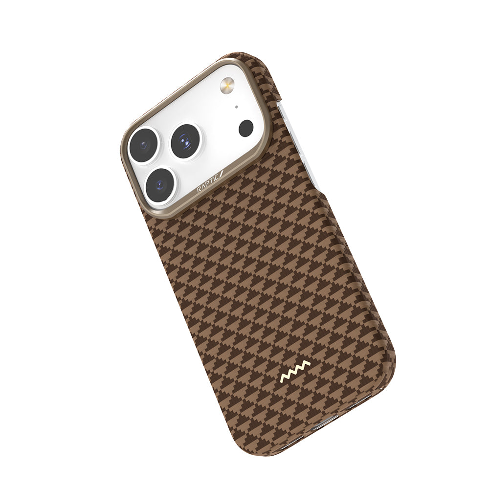 iPhone 18 Pro Max Kılıf M-safe Şarj Özellikli Raptic Aramid Skin Origin Serisi Karbon Kılıf