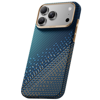 iPhone 18 Pro Max Kılıf M-safe Şarj Özellikli Raptic Aramid Skin Serenity Serisi Karbon Kılıf
