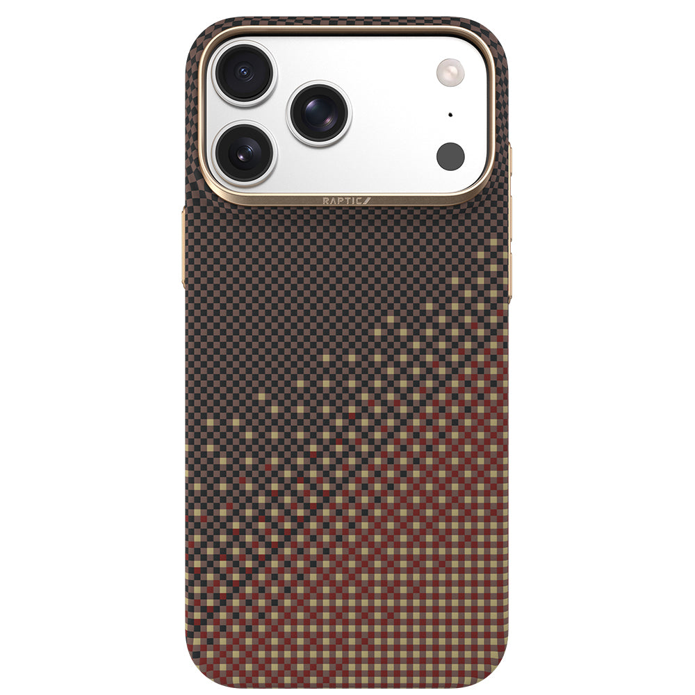 iPhone 18 Pro Max Kılıf M-safe Şarj Özellikli Raptic Aramid Skin Serenity Serisi Karbon Kılıf