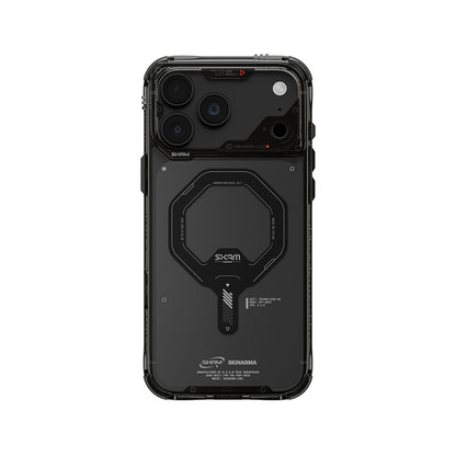iPhone 18 Pro Max Kılıf M-safe Şarj Özellikli Şeffaf Airbag Tasarımlı Skinarma Saido Mag-Charge Kılıf