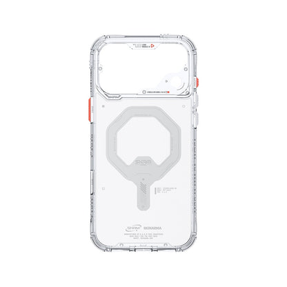 iPhone 18 Pro Max Kılıf M-safe Şarj Özellikli Şeffaf Airbag Tasarımlı Skinarma Saido Mag-Charge Kılıf