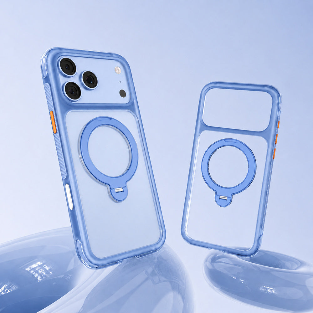 iPhone 18 Pro Max Kılıf M-safe Şarj Özellikli Standlı Airbag Tasarımlı Mutural Air Shield Serisi Kılıf