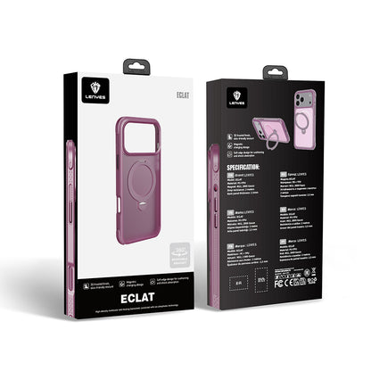 iPhone 18 Pro Max Kılıf M-safe Şarj Özellikli Standlı Lenyes Eclat Kılıf