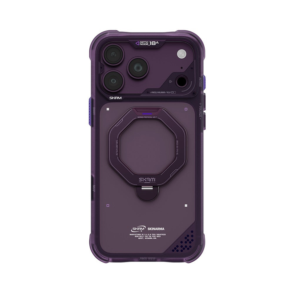iPhone 18 Pro Max Kılıf M-safe Şarj Özellikli Standlı Skinarma Saturn Kılıf
