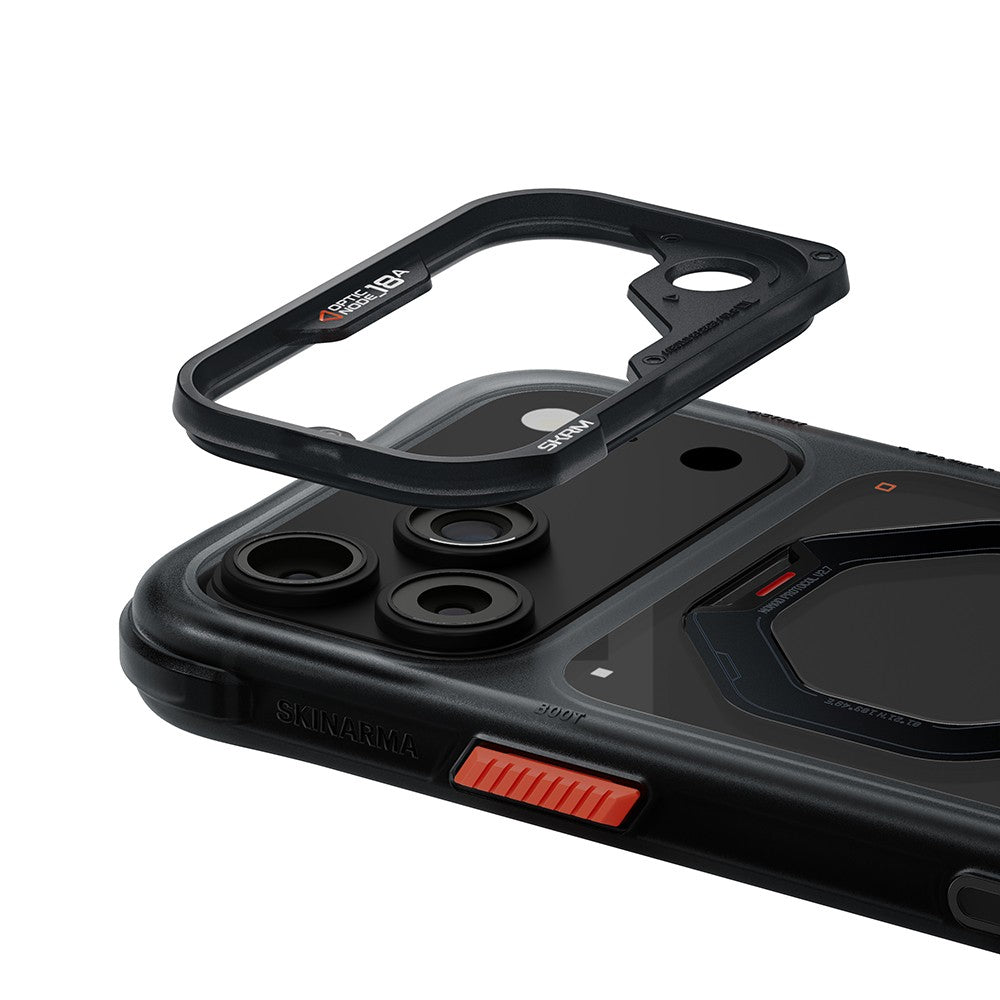 iPhone 18 Pro Max Kılıf M-safe Şarj Özellikli Standlı Skinarma Saturn Kılıf