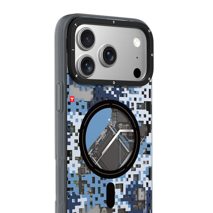 iPhone 18 Pro Max Kılıf M-Safe Şarj Özellikli Youngkit Camouflage Sykell Serisi Kılıf