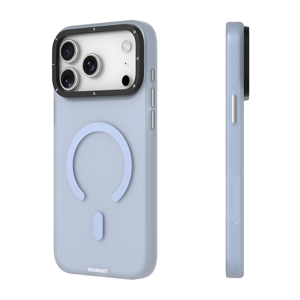 iPhone 18 Pro Max Kılıf M-safe Şarj Özellikli Youngkit Hidden Sand Serisi Kılıf