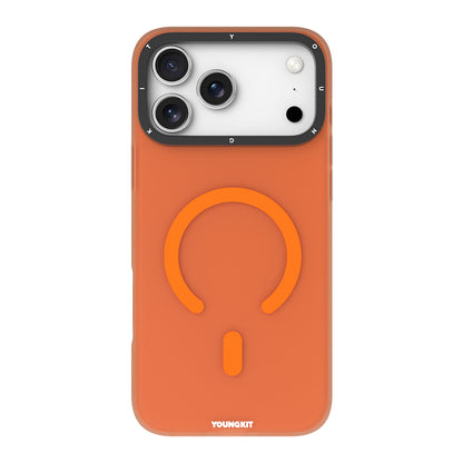 iPhone 18 Pro Max Kılıf M-safe Şarj Özellikli Youngkit Hidden Sand Serisi Kılıf