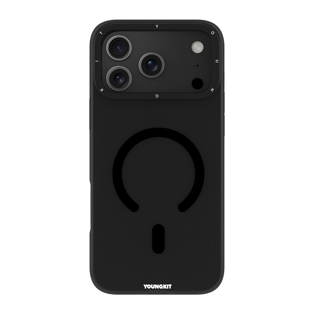 iPhone 18 Pro Max Kılıf M-safe Şarj Özellikli Youngkit Hidden Sand Serisi Kılıf
