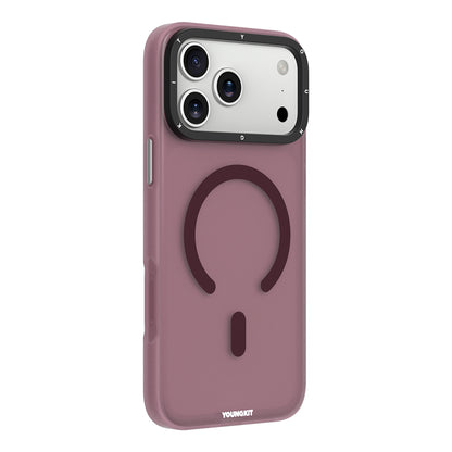 iPhone 18 Pro Max Kılıf M-safe Şarj Özellikli Youngkit Hidden Sand Serisi Kılıf