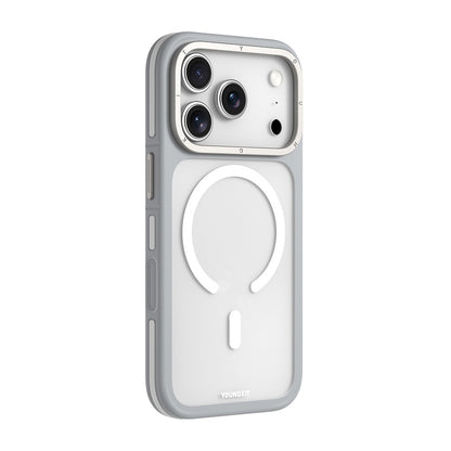 iPhone 18 Pro Max Kılıf M-safe Şarj Özellikli Youngkit Rock Sand Serisi Kılıf