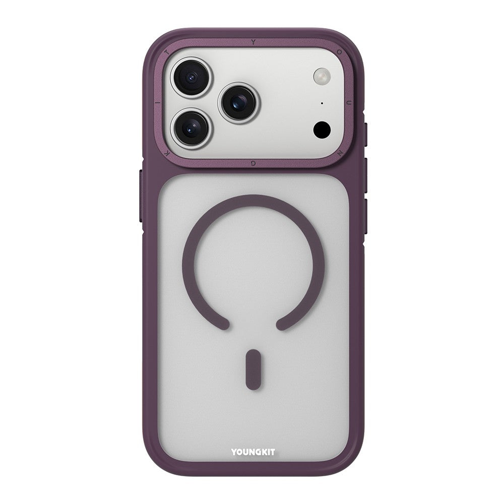 iPhone 18 Pro Max Kılıf M-safe Şarj Özellikli Youngkit Rock Sand Serisi Kılıf