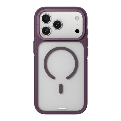 iPhone 18 Pro Max Kılıf M-safe Şarj Özellikli Youngkit Rock Sand Serisi Kılıf