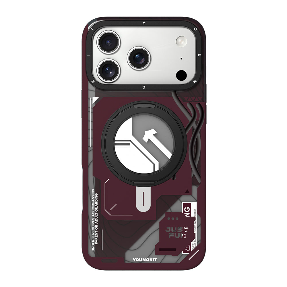 iPhone 18 Pro Max Kılıf M-safe Şarj Özellikli Youngkit Starship Serisi Kılıf