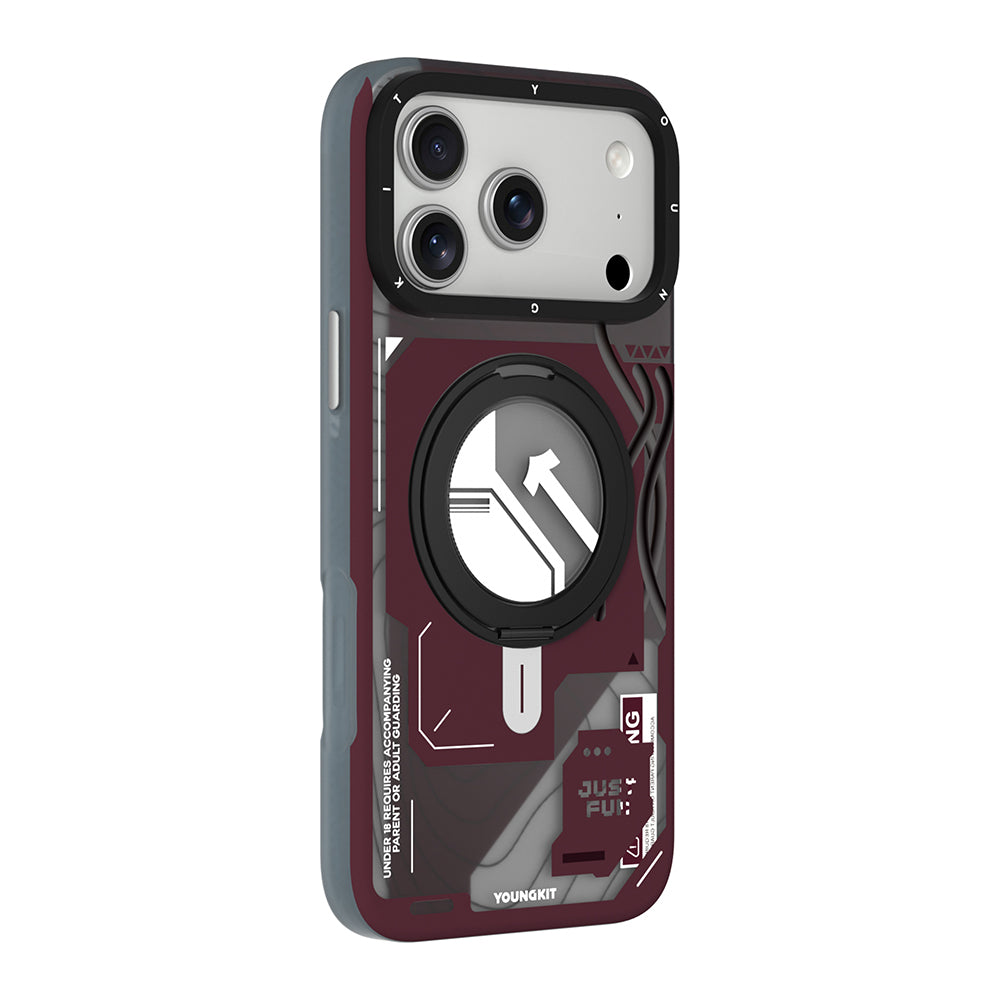 iPhone 18 Pro Max Kılıf M-safe Şarj Özellikli Youngkit Starship Serisi Kılıf