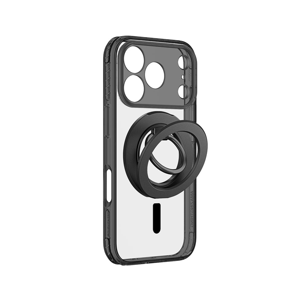 iPhone 18 Pro Max Kılıf M-safe Şarj Özellikli Yüzük Standlı Amazingthing Titan Pro Grip Ring Serisi Kılıf
