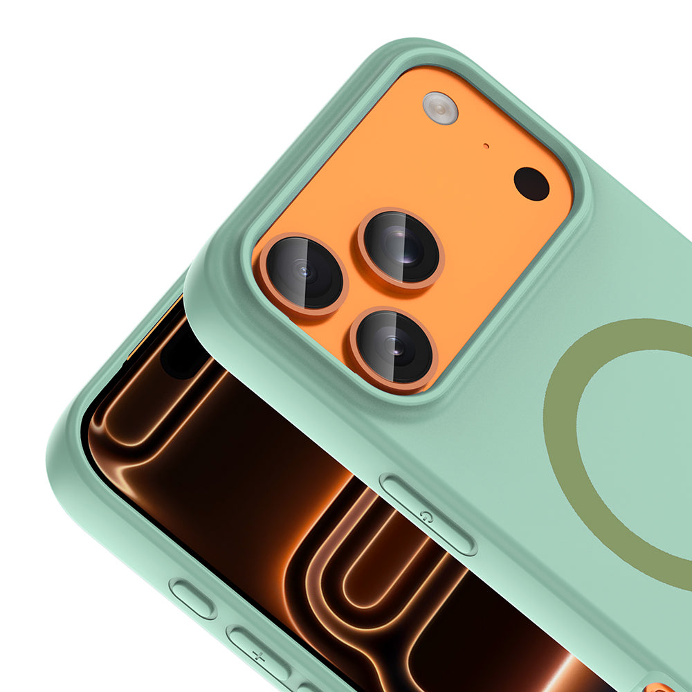 iPhone 18 Pro Max Kılıf M-Safe Şarj Özellikli Zore Aris Silikon Kılıf