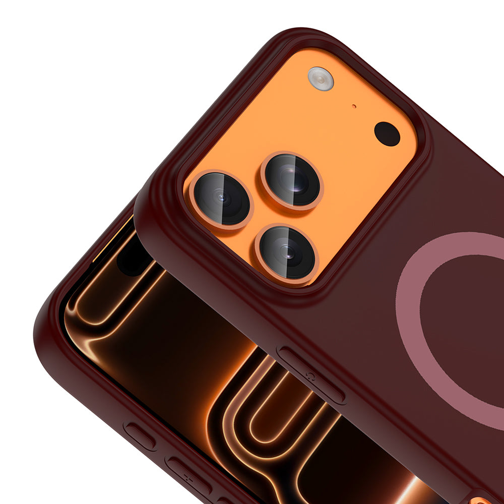 iPhone 18 Pro Max Kılıf M-Safe Şarj Özellikli Zore Aris Silikon Kılıf