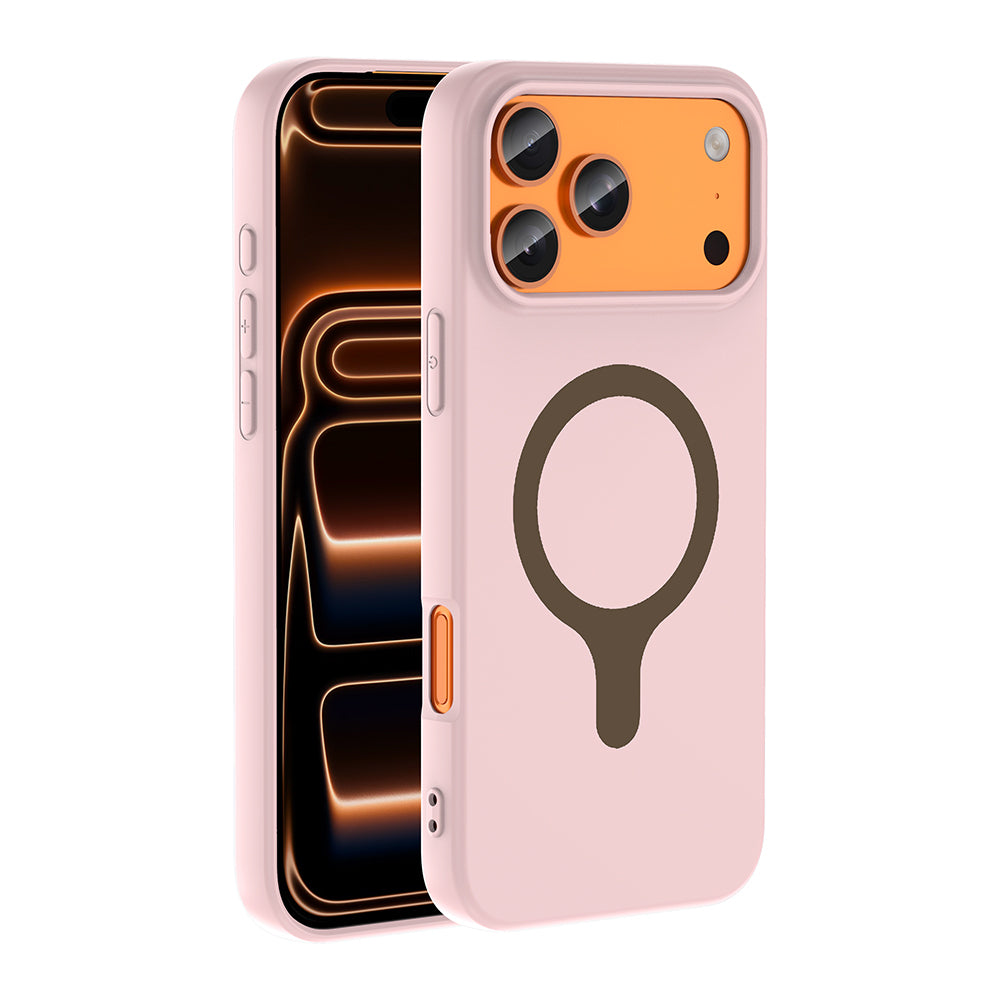 iPhone 18 Pro Max Kılıf M-Safe Şarj Özellikli Zore Aris Silikon Kılıf