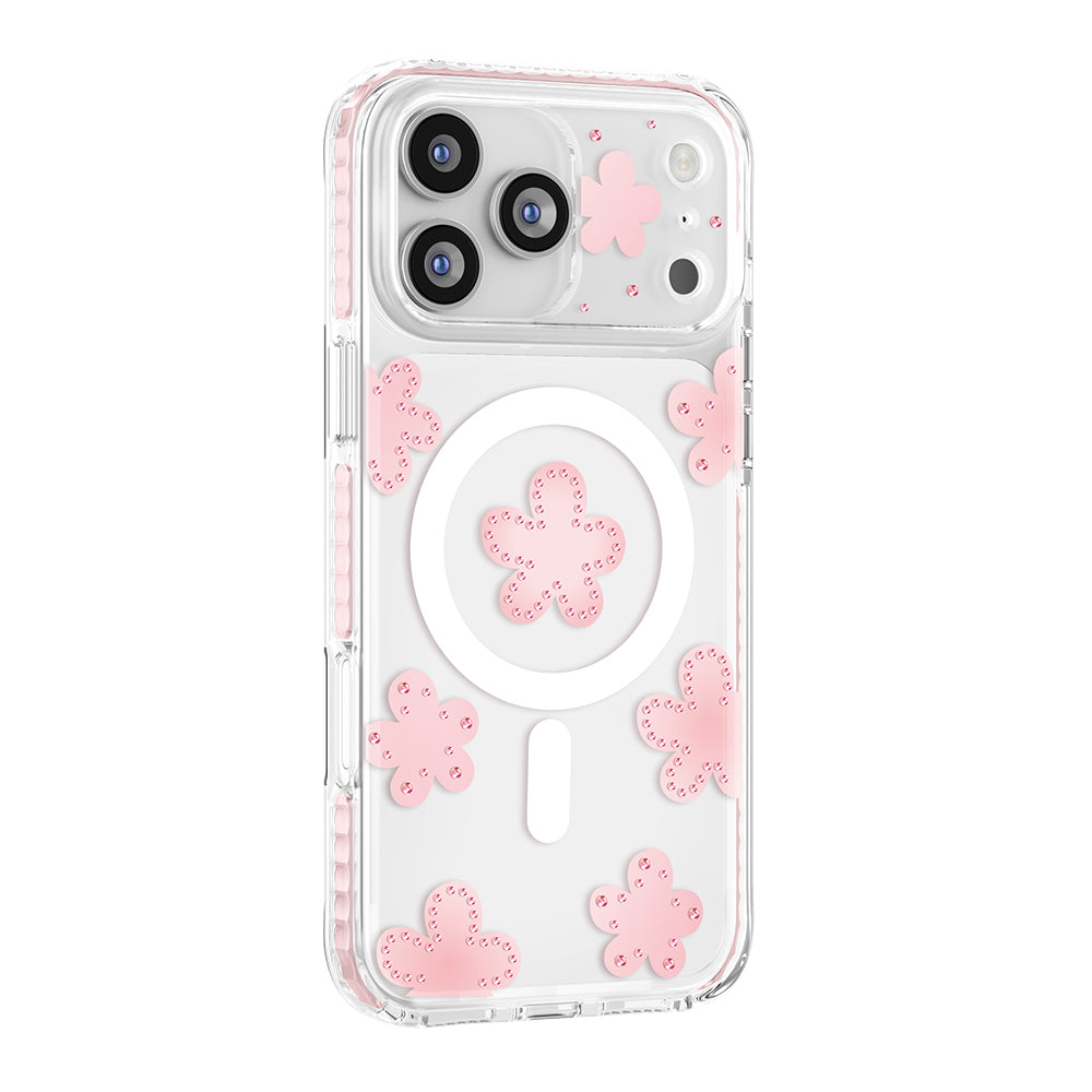 iPhone 18 Pro Max Kılıf M-Safe Şarj Özellikli Zore Paris Elvo Sert PC Kılıf