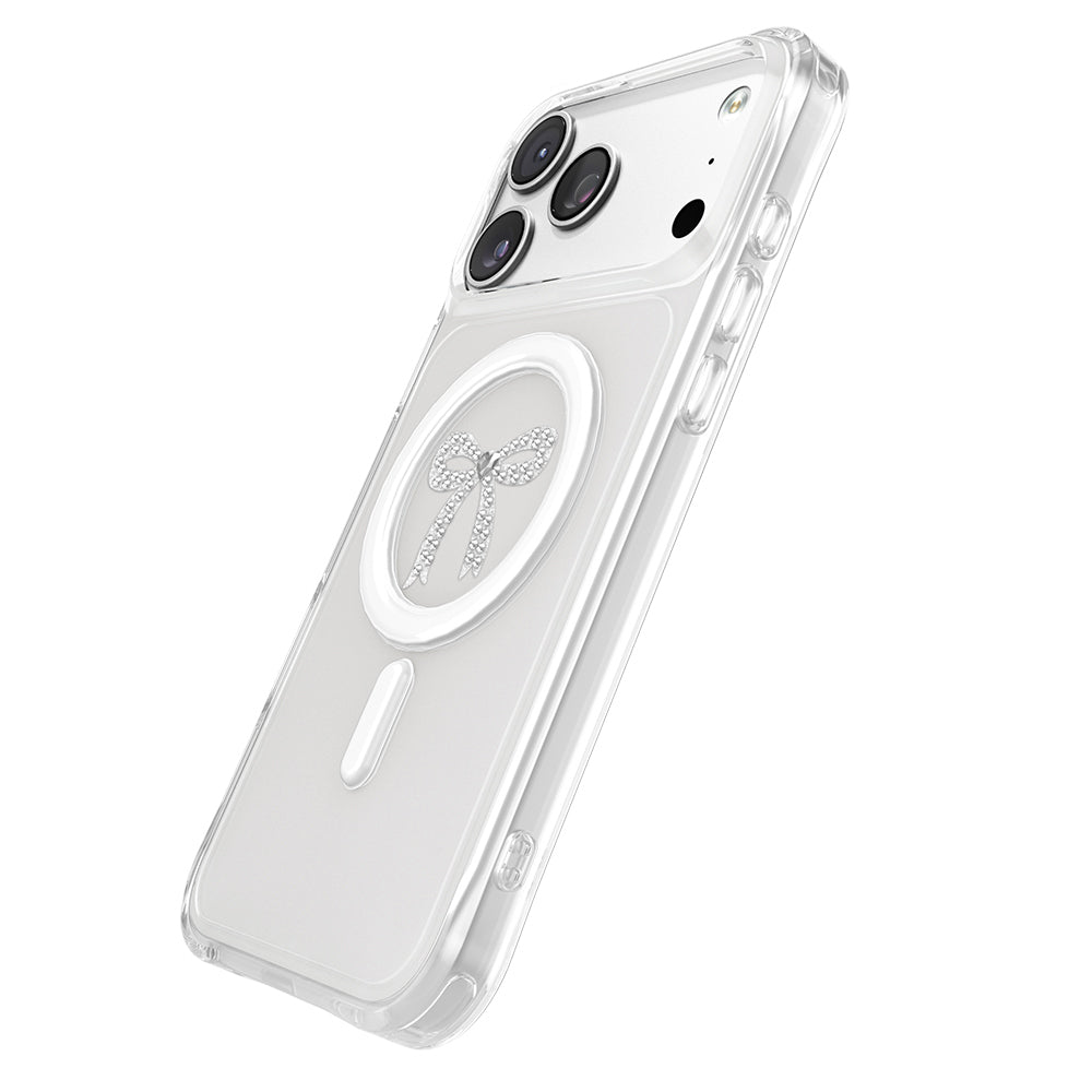 iPhone 18 Pro Max Kılıf M-Safe Şarj Özellikli Zore Paris Mova Sert PC Kılıf