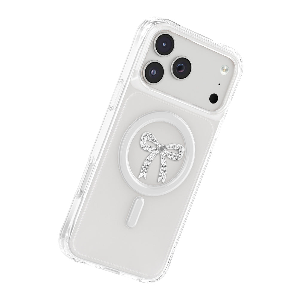 iPhone 18 Pro Max Kılıf M-Safe Şarj Özellikli Zore Paris Mova Sert PC Kılıf