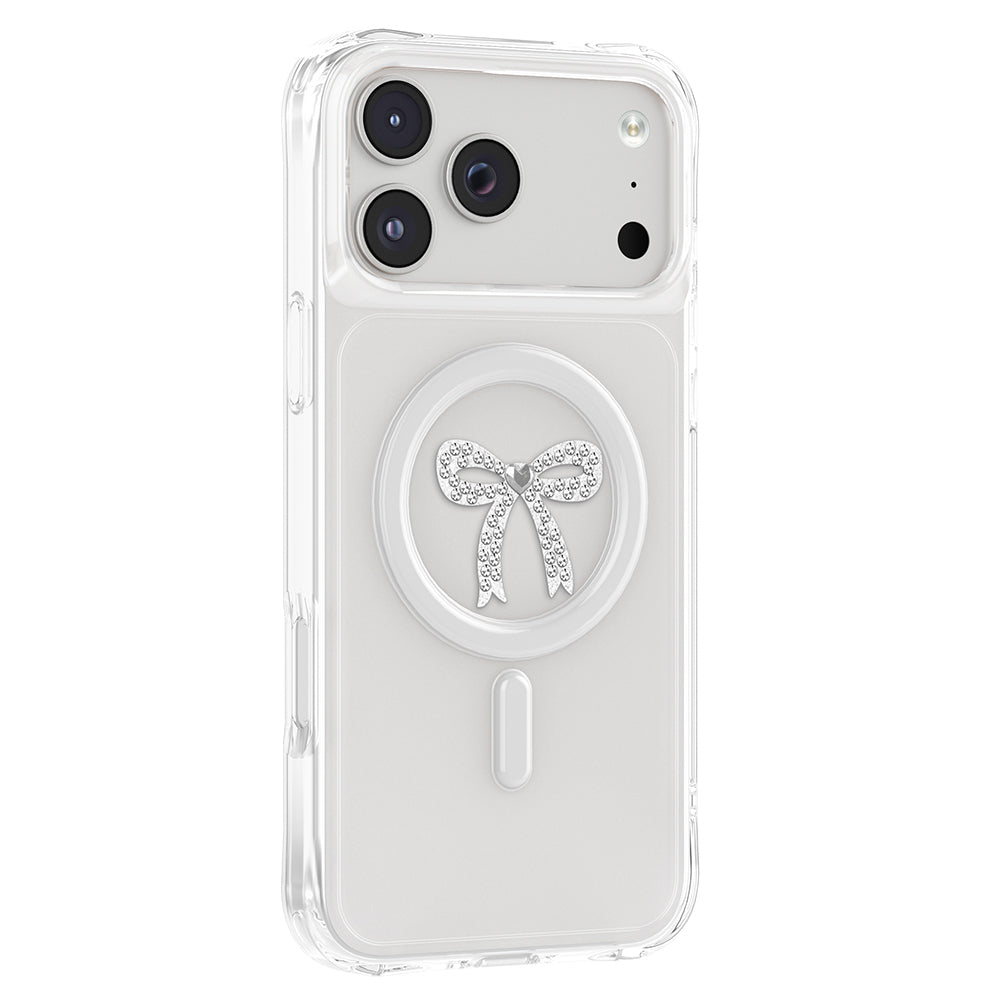 iPhone 18 Pro Max Kılıf M-Safe Şarj Özellikli Zore Paris Mova Sert PC Kılıf