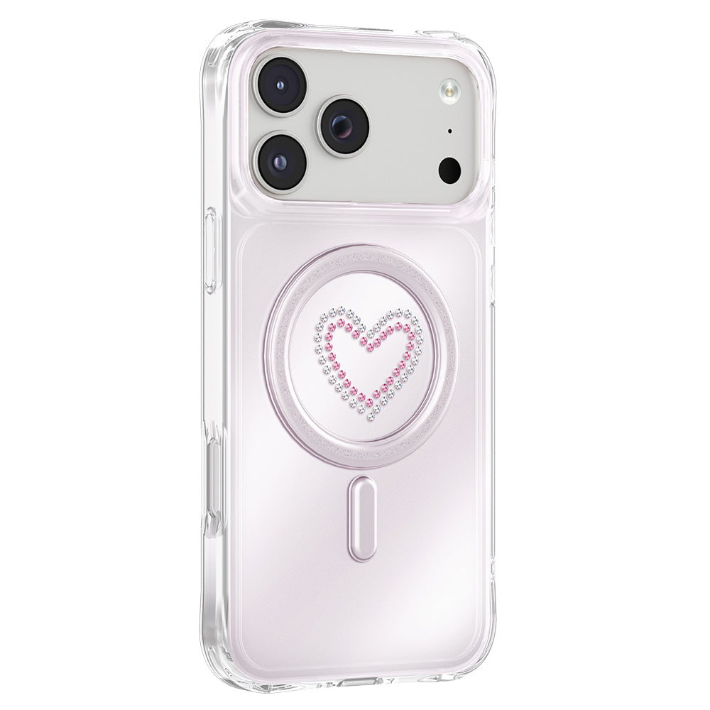 iPhone 18 Pro Max Kılıf M-Safe Şarj Özellikli Zore Paris Mova Sert PC Kılıf