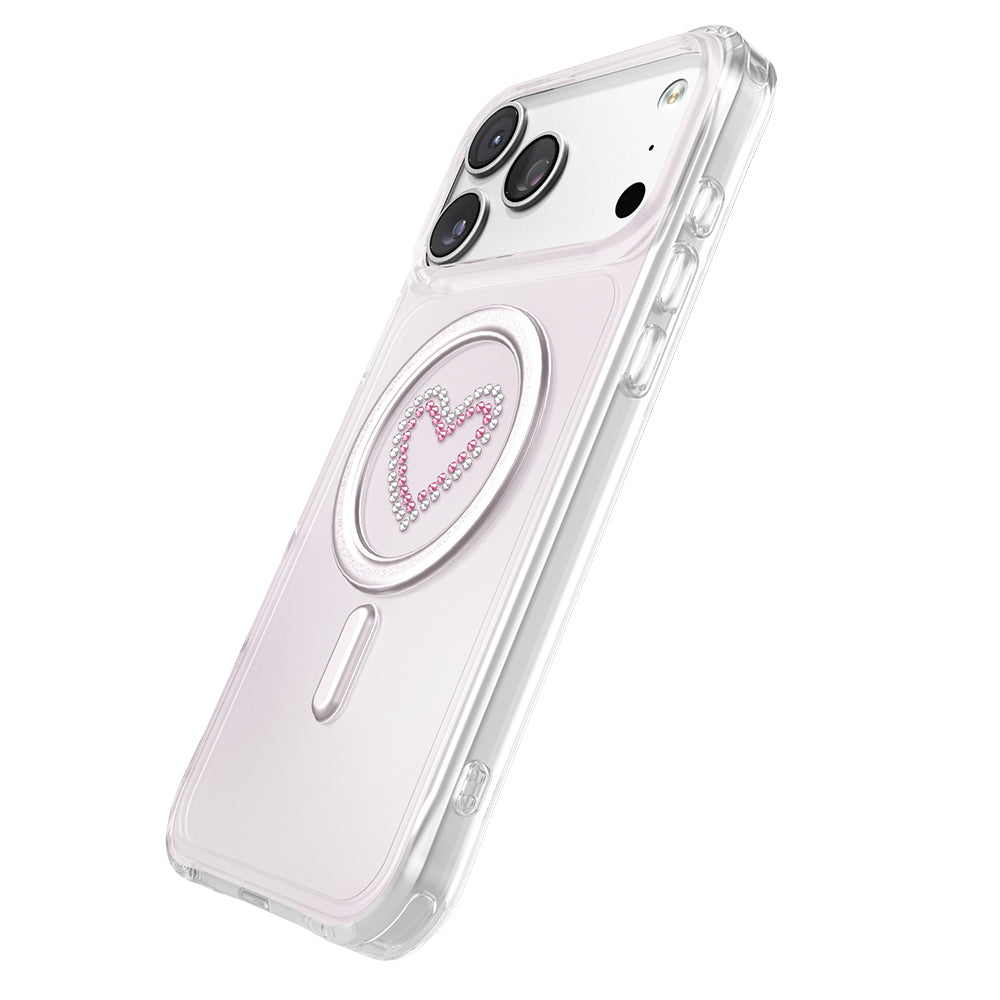 iPhone 18 Pro Max Kılıf M-Safe Şarj Özellikli Zore Paris Mova Sert PC Kılıf