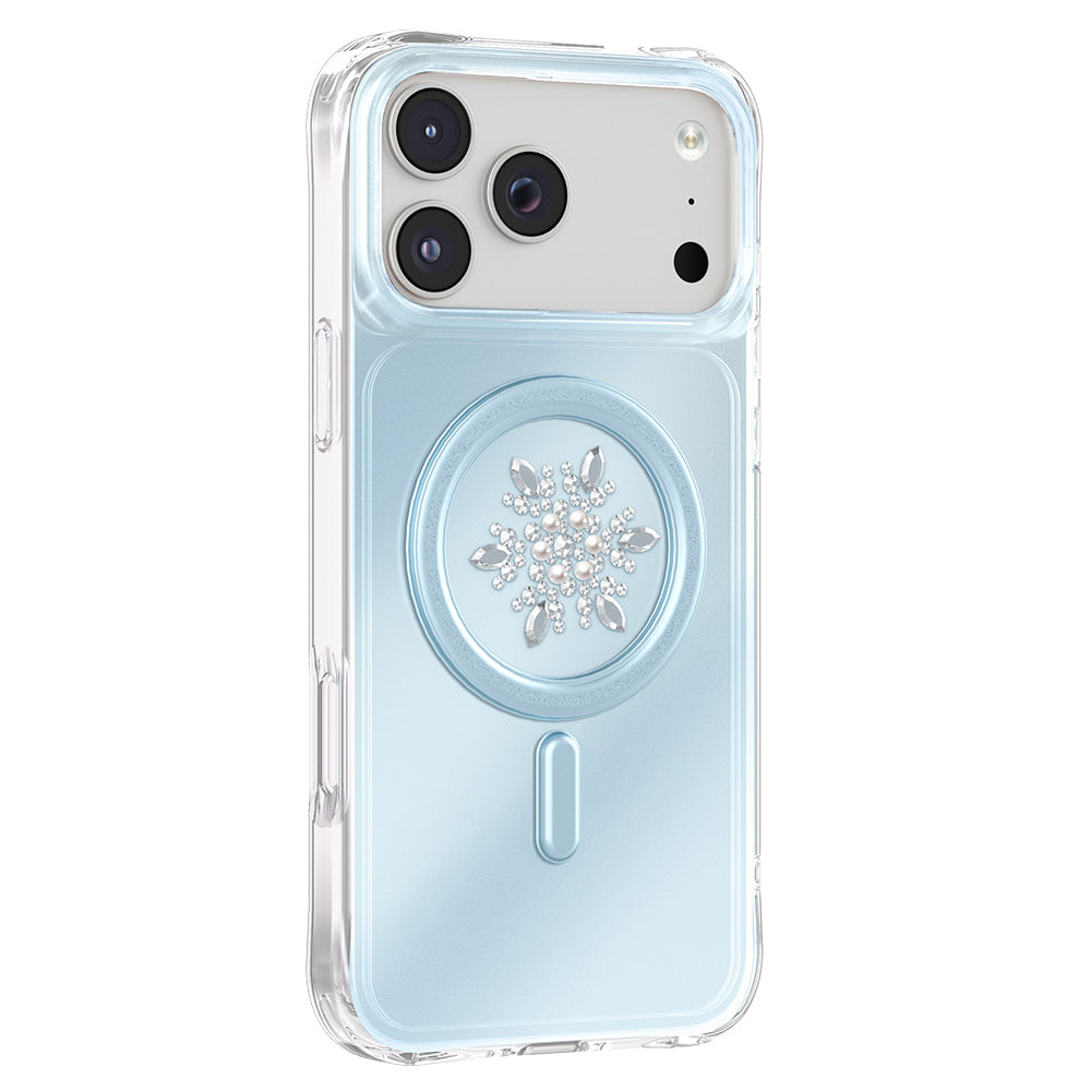 iPhone 18 Pro Max Kılıf M-Safe Şarj Özellikli Zore Paris Mova Sert PC Kılıf